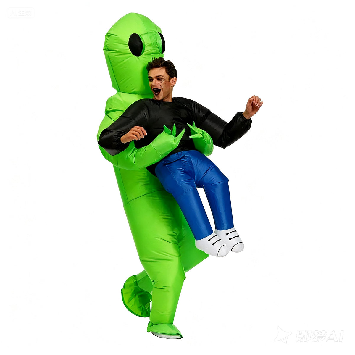 Alien Pick Me Up Inflatable Halloween Costume,Adults 4.9-6.3 ft,Teens-3.6-4.5ft